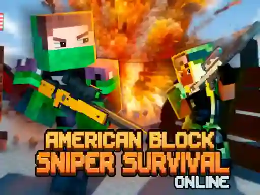 American Block Sniper Survival Online เกมออนไลน์