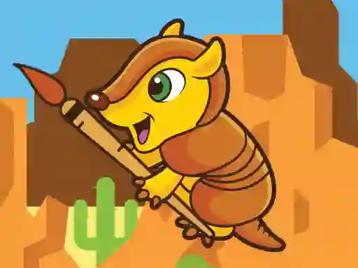 Happy Armadillo Coloring เกมออนไลน์