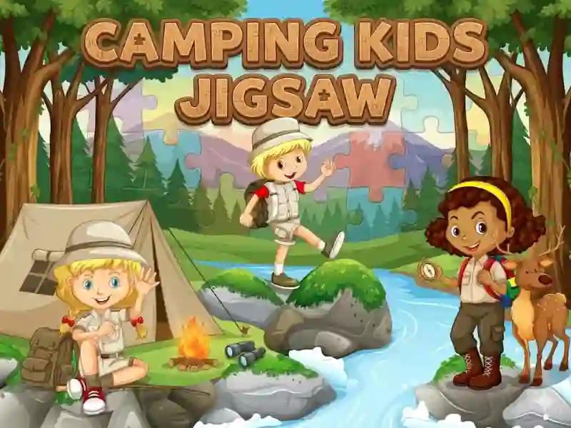 Camping kids jigsaw เกมออนไลน์