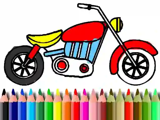 Back To School: Motorbike Coloring เกมออนไลน์