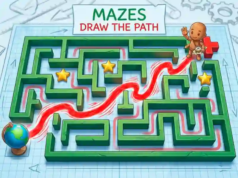 Mazes Draw The Path เกมออนไลน์