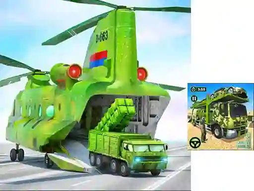 US Army Cargo Transport Truck Driving เกมออนไลน์