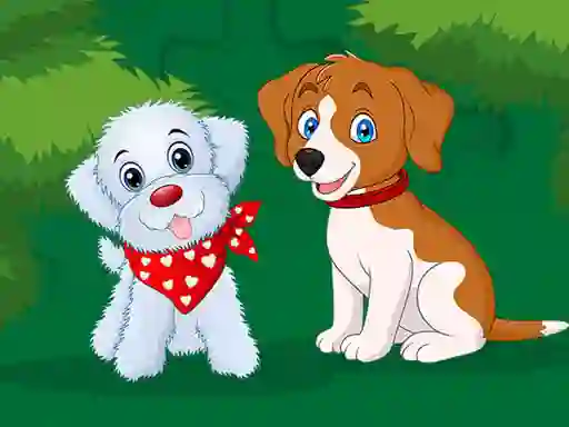 Cute Puppies Jigsaw เกมออนไลน์
