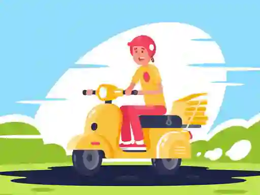 City Scooter Rides Jigsaw เกมออนไลน์
