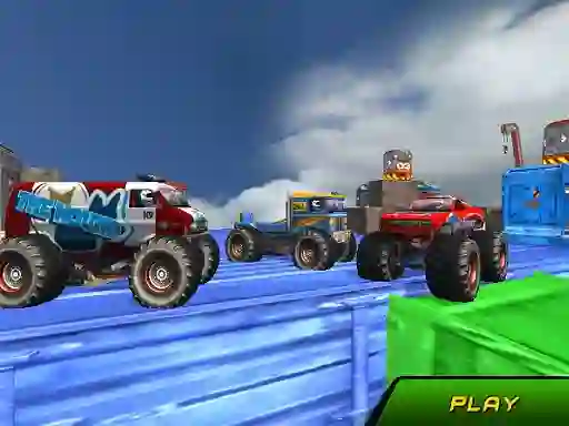 Monster Truck Stunts Sky Driving เกมออนไลน์