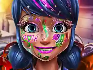 Dotted girl new year makeup เกมออนไลน์