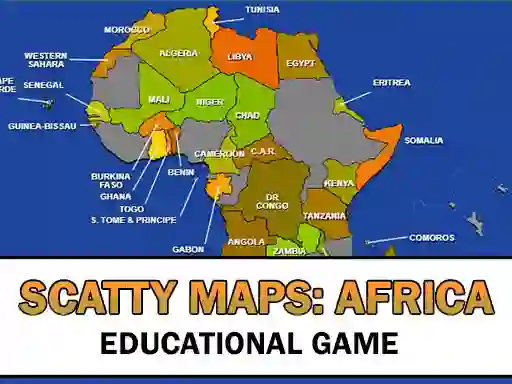 Scatty Maps Africa เกมออนไลน์