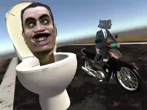 Skibidi Toilet Moto Bike Racing 2 เกมออนไลน์