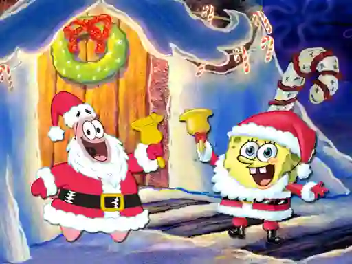 SpongeBob Christmas Jigsaw Puzzle เกมออนไลน์