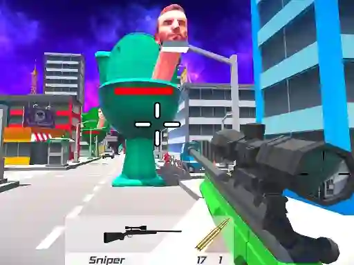 Skibidi Toilet FPS Shooting Survival เกมออนไลน์