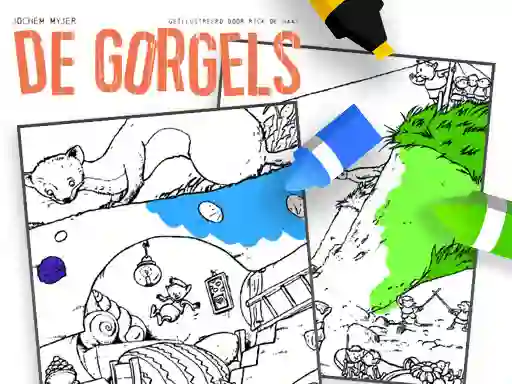 Coloring Gorgels เกมออนไลน์