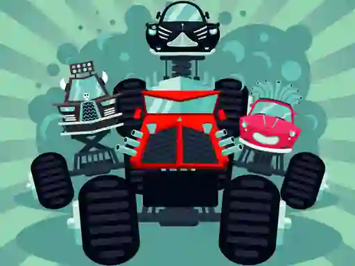 Crazy Monster Trucks Memory เกมออนไลน์