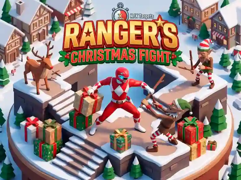 Power Rangers Christmas run เกมออนไลน์