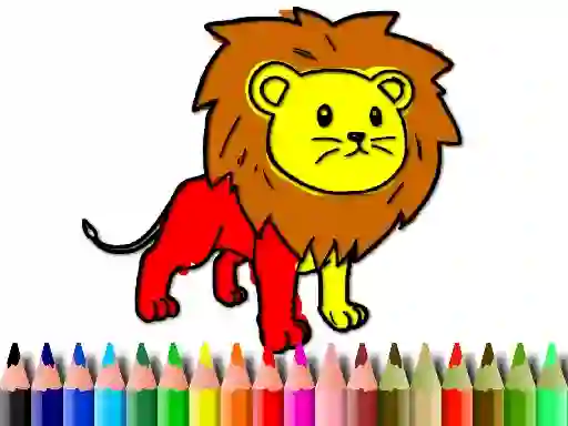 Back To School: Lion Coloring Book เกมออนไลน์