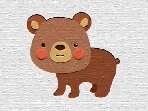 Cartoon Bear Puzzle เกมออนไลน์