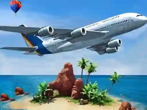 Air plane Simulator Island Travel เกมออนไลน์