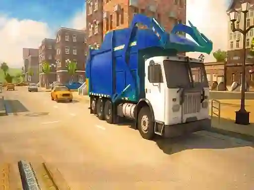 Road Garbage Dump Truck Driver เกมออนไลน์