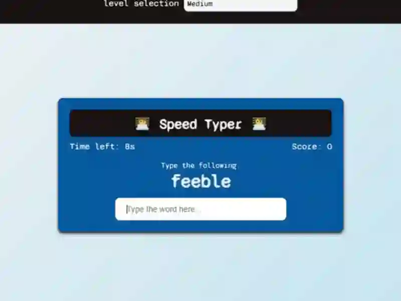 Speed Typer เกมออนไลน์