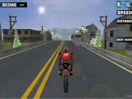 Highway Rider Motorcycle Racer เกมออนไลน์