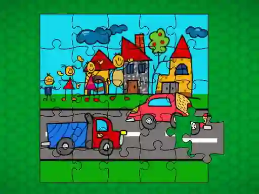 Stick Family Fun Time Jigsaw เกมออนไลน์