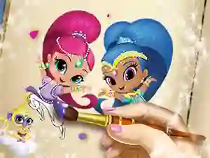 Shimmer And Shine Coloring Book เกมออนไลน์