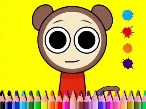 Sprunki Valentine Coloring book เกมออนไลน์