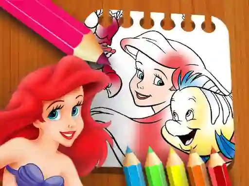 The Little Mermaid Coloring Book เกมออนไลน์