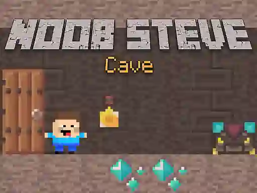 Noob Steve Cave เกมออนไลน์