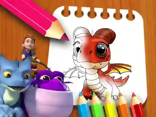 Dragon Rescue Riders Coloring Book เกมออนไลน์
