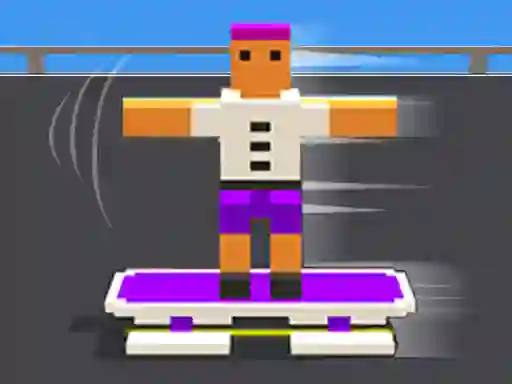 Blocky Skater Rush เกมออนไลน์