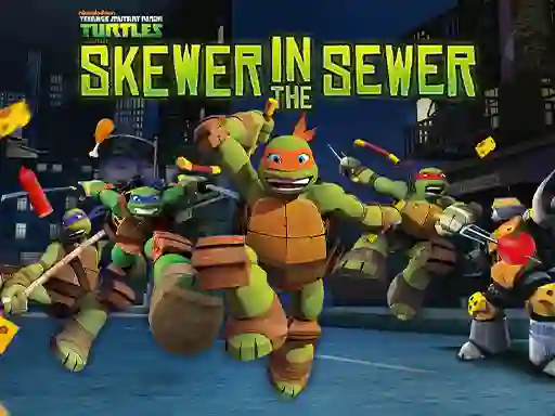 Teenage Mutant Ninja Turtles: Skewer in the Sewer เกมออนไลน์