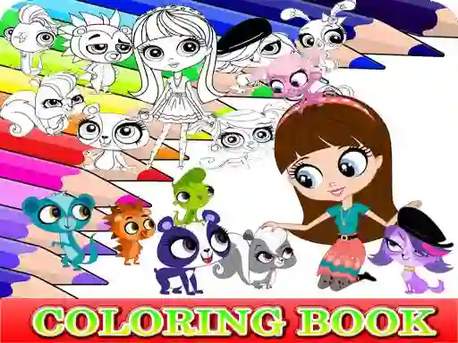 Coloring Book for Littlest Pet Shop เกมออนไลน์
