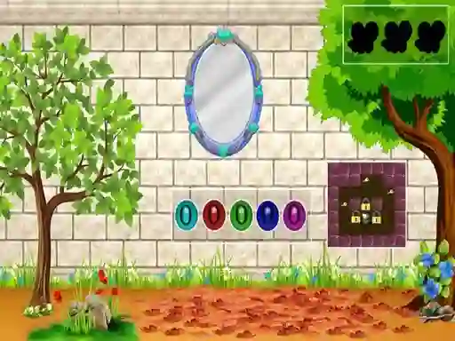 White Brick Backyard Escape เกมออนไลน์