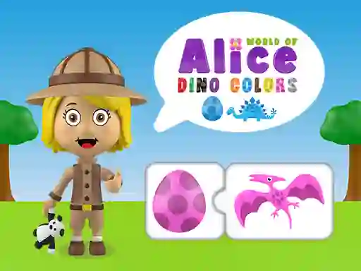 World of Alice Dino Colors เกมออนไลน์
