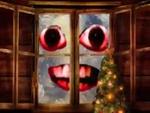 New Year: Santa Claus outside the window เกมออนไลน์