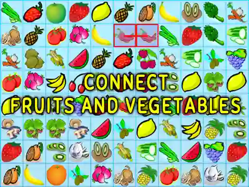 Connect Fruits and Vegetables เกมออนไลน์