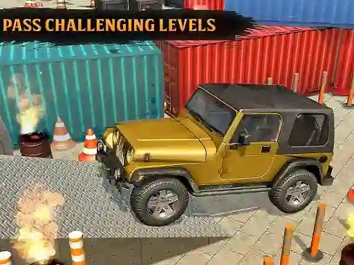 Classic Real 4x4 Jeep Parking Drive Game เกมออนไลน์