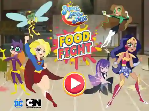 DC Super Hero Girls Food Fight เกมออนไลน์