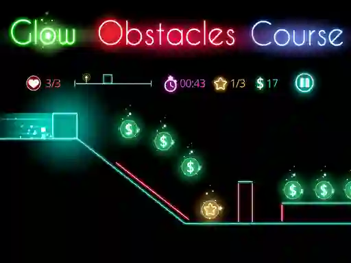 Glow obstacle course เกมออนไลน์