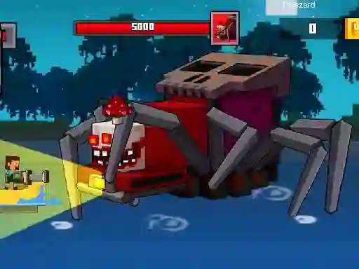 Pirate Block Craft Monster Shooter เกมออนไลน์