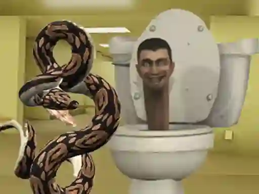Python Snake Kill Skibidi Toilet Backrooms เกมออนไลน์