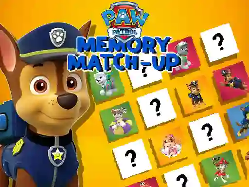 Paw Patrol Memory Match Up เกมออนไลน์