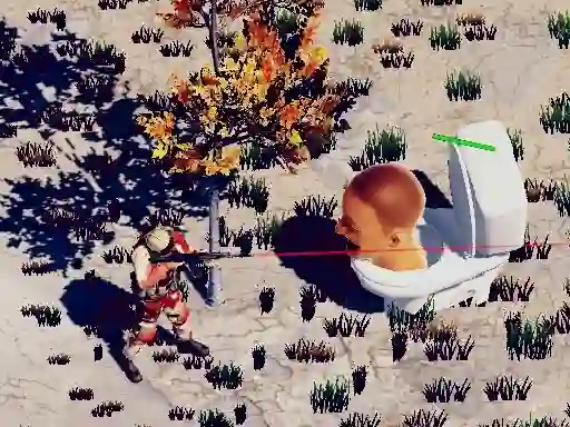 TopDown Skibidi Toilet Shooting เกมออนไลน์