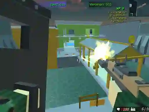 Pixel Crazy Minecraft shooter เกมออนไลน์