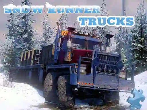 Snow Runner Trucks Jigsaw เกมออนไลน์