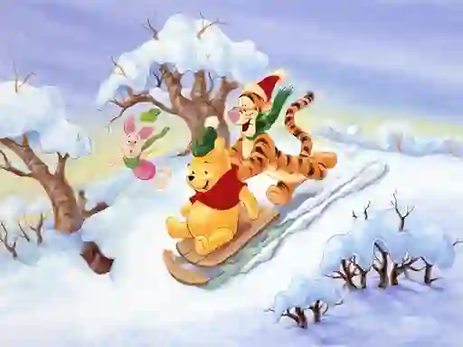 Winnie the Pooh Christmas Jigsaw Puzzle 2 เกมออนไลน์