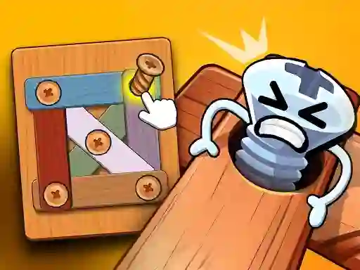 Wood Bolts Nuts Screw Pin Puzzle เกมออนไลน์