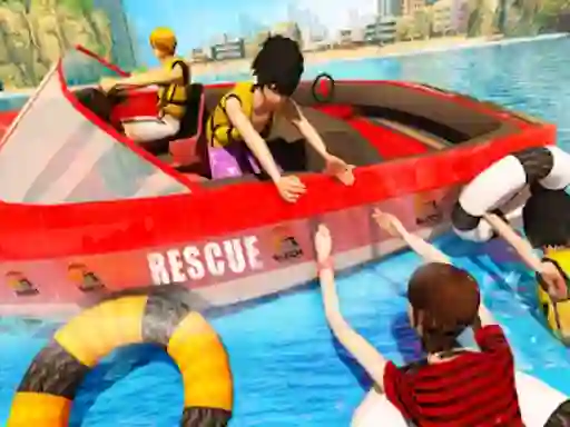 Beach Rescue Emergency Boat เกมออนไลน์