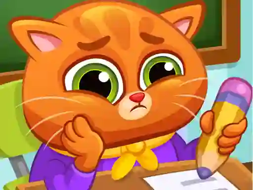 Lovely Virtual Cat At School เกมออนไลน์