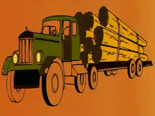Logging Trucks Coloring เกมออนไลน์